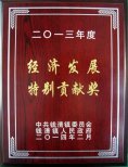 公司董事長(zhǎng)錢木水榮獲2013年度“錢清鎮(zhèn)經(jīng)濟(jì)發(fā)展